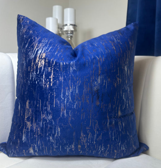 Blue Abstract Pillow (Cover)