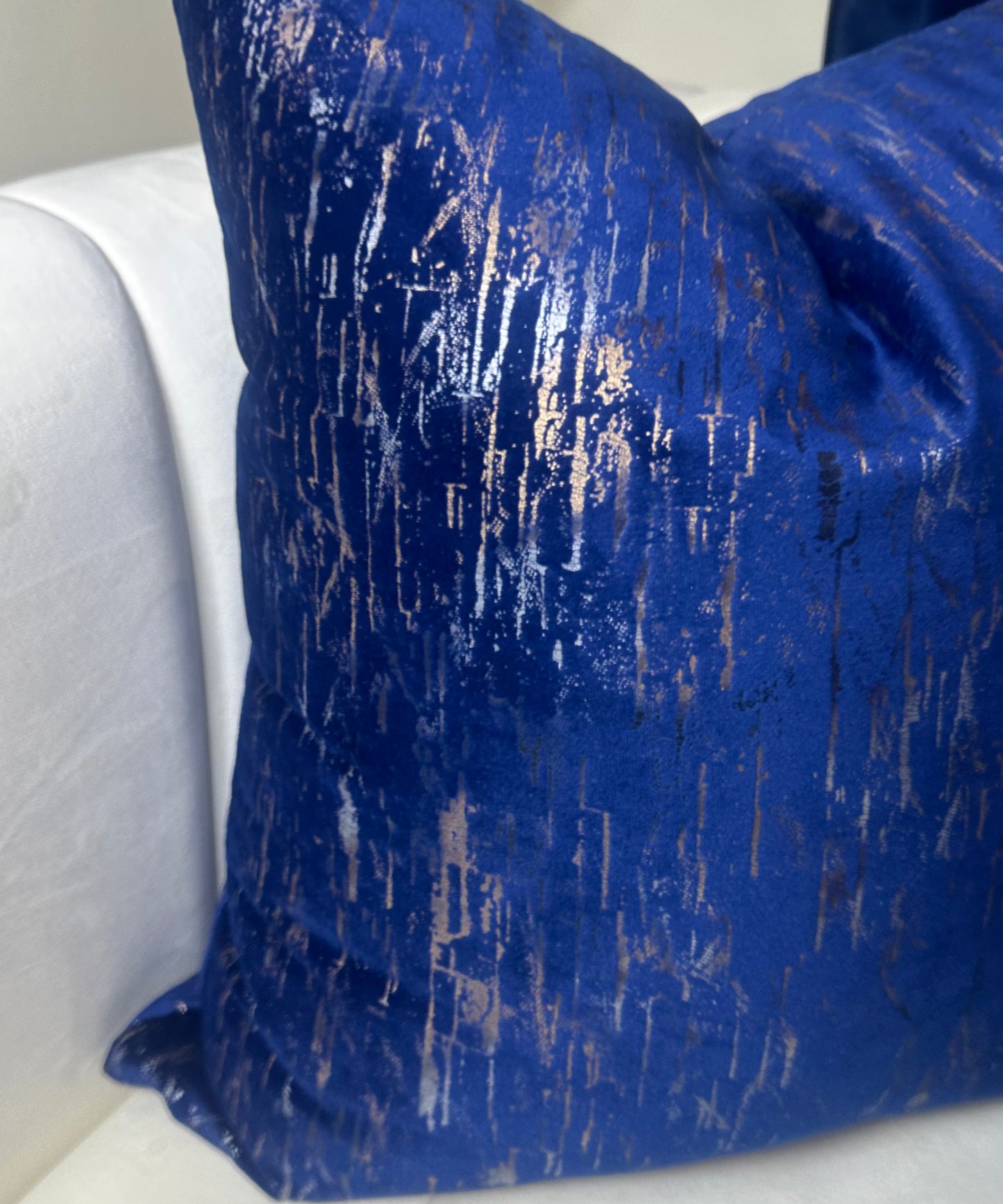 Blue Abstract Pillow (Cover)